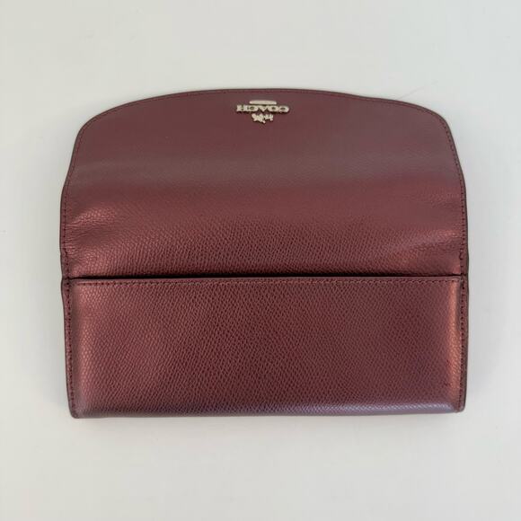 Coach Pop Slim Envelope Wallet Bramble Rose Metallic Cherry Floral F53570 - Picture 4 of 15